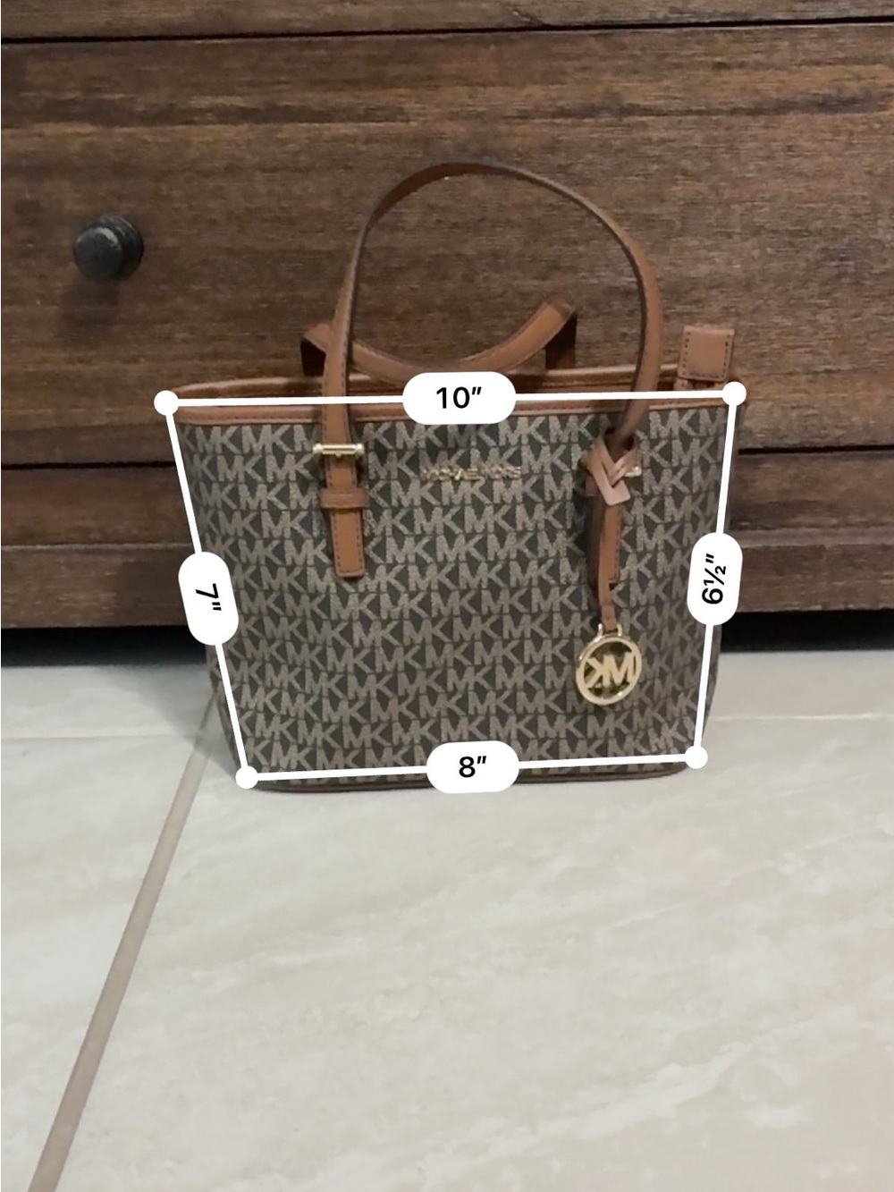 Michael Kors Brown Signature Tote Bag - Picture 7 of 7